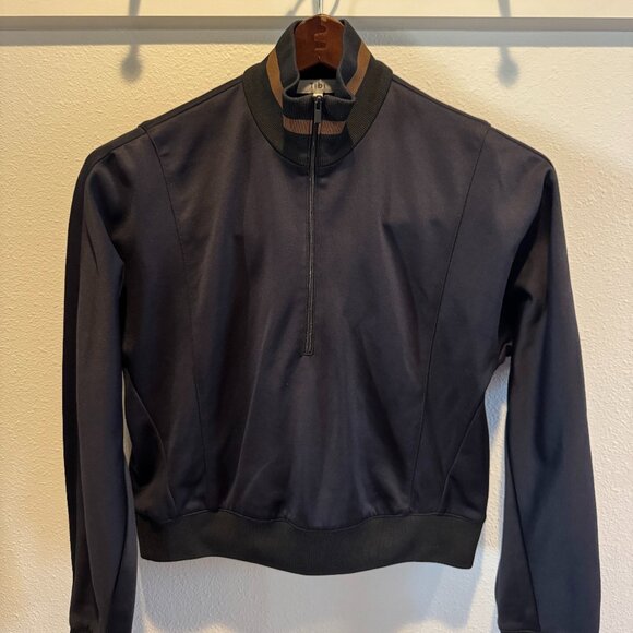 Tibi crop half zip track jacket - Picture 1 of 7
